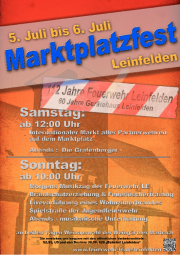 Plakat Marktplatzfest 2014