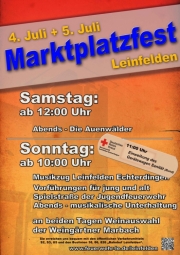 Plakat Marktplatzfest 2015