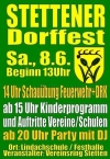 Plakat Dorffest Stetten