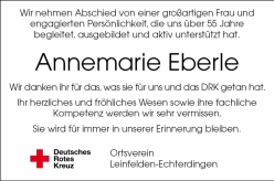 Nachruf Annemarie Eberle